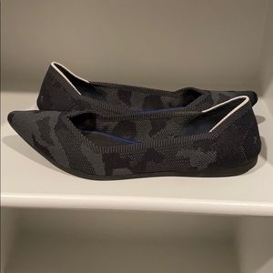 Camo Rothy pointy toe flat rothys